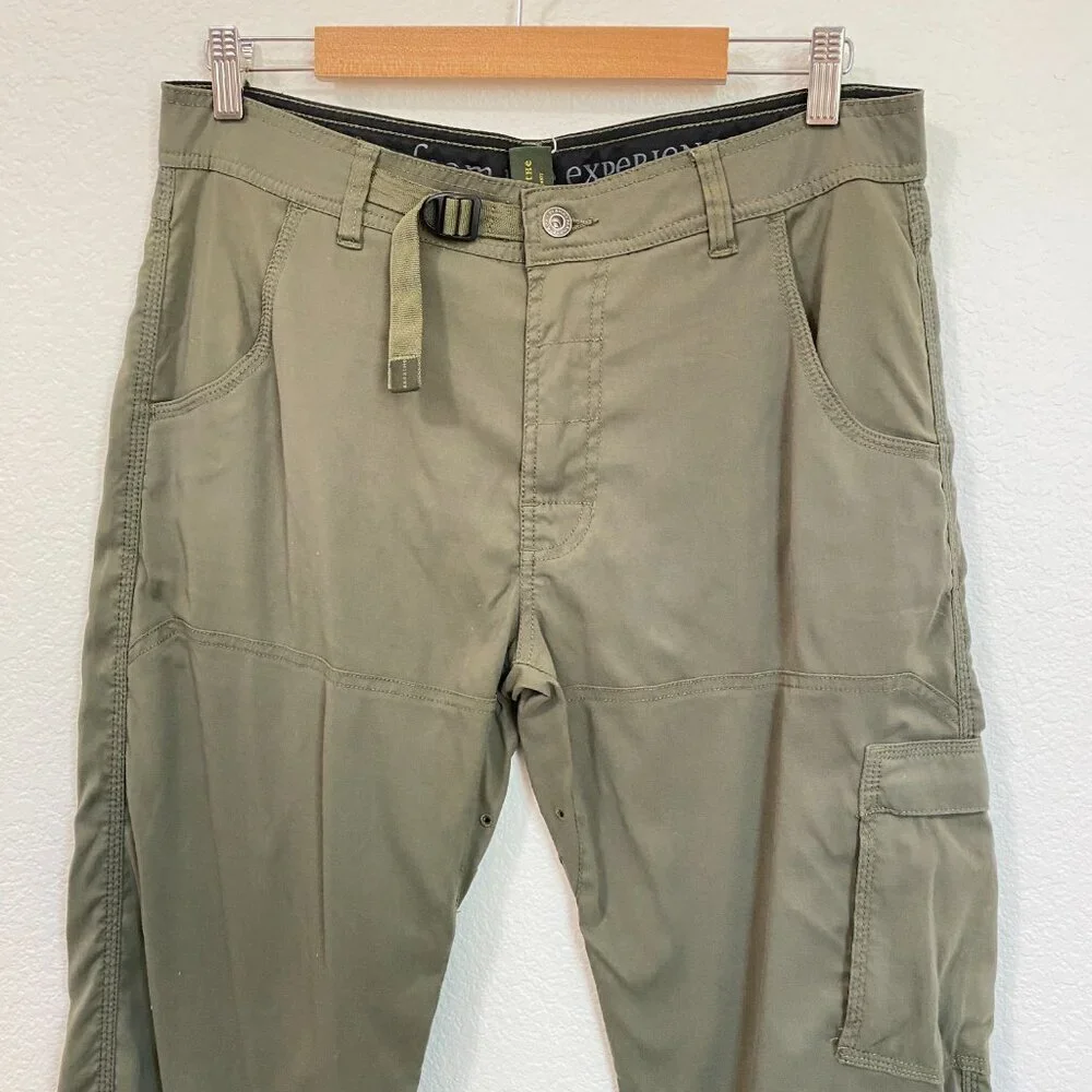 Prana Stretch Zion Pant II Slate Green Mens Size Medx34 Outdoor Hiking - Picture 3 of 7